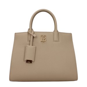 Beige Leather Handbag