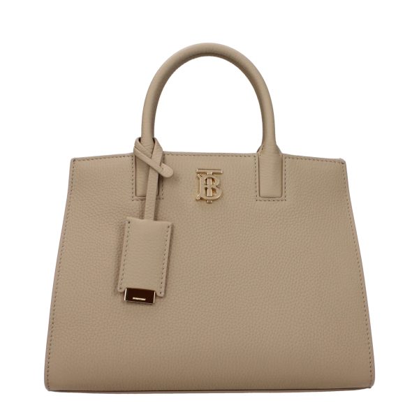 Beige Leather Handbag