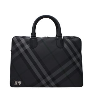 Gray Fabric Business &Amp; Laptop Bag