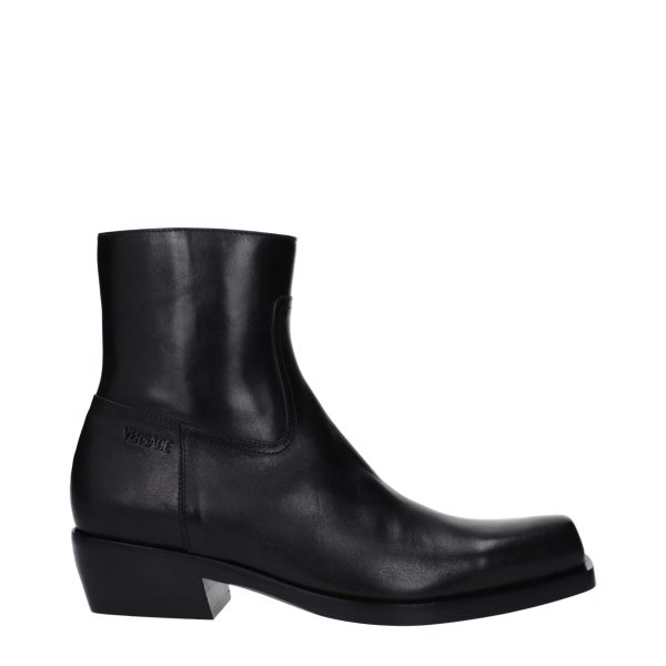 Black Leather Ankle