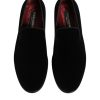 Black Velvet Loafers Formal Men Dress Shoes - Image 3