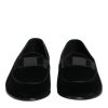 Black Velvet Loafers Formal Men Dress Shoes - Image 2