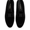 Black Velvet Loafers Formal Men Dress Shoes - Image 3