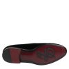Black Velvet Loafers Formal Men Dress Shoes - Image 8