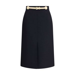 Belted midi Skirt