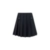 Wool pleated Miniskirt - Image 2