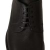 Black Lace Up Leather Men Formal Derby Shoes - Image 2