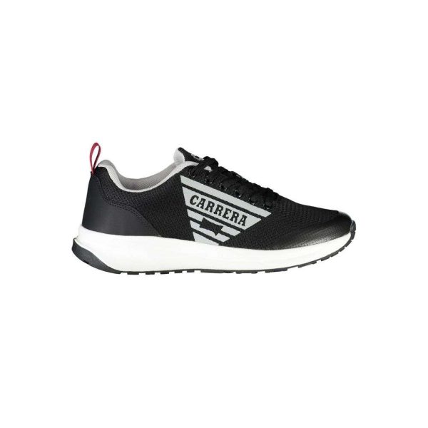 Black Polyester Sneaker