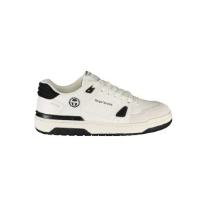 White Polyester Sneaker