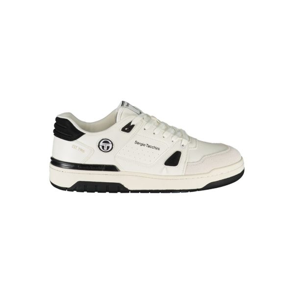 White Polyester Sneaker