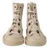 White Leather Lace Up Mens Boots - Image 3