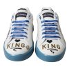 Blue White Printed Portofino Melt Sneakers - Image 4